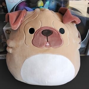 Squishmallows 12" Morton the Shar Pei Dog. Brand New with Tags